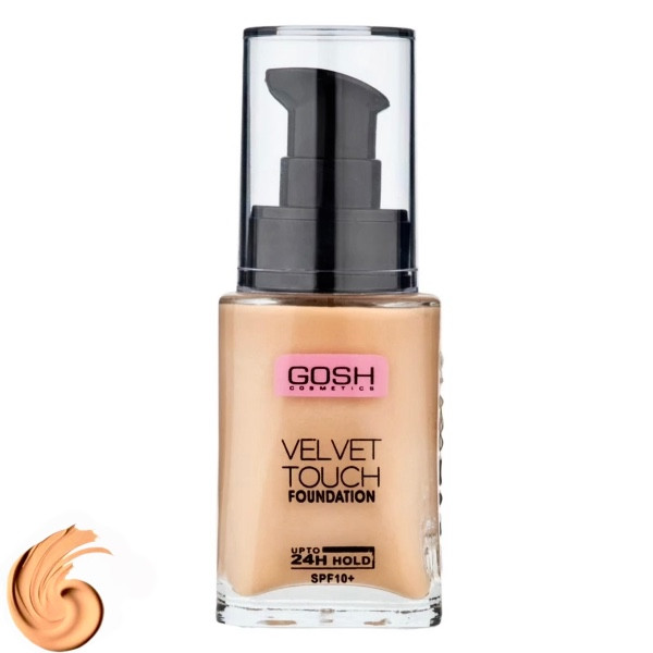 کرمپودر مایع SPF10 گاش مدل Velvet Touch شماره 401 مناسب انواع پوست حجم 34 میلی لیتر