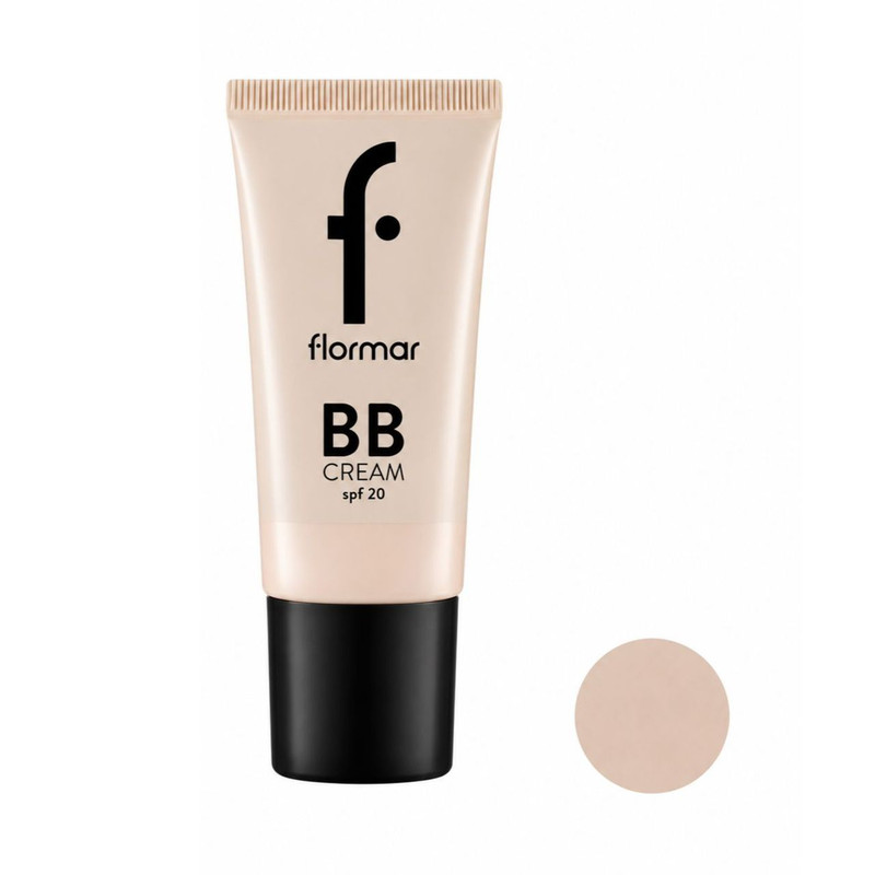 کرم پودر BB فلورمار 20 Spf مدل Fair BB00 شماره 01 مناسب انواع پوست حجم 35 میلی‌لیتر