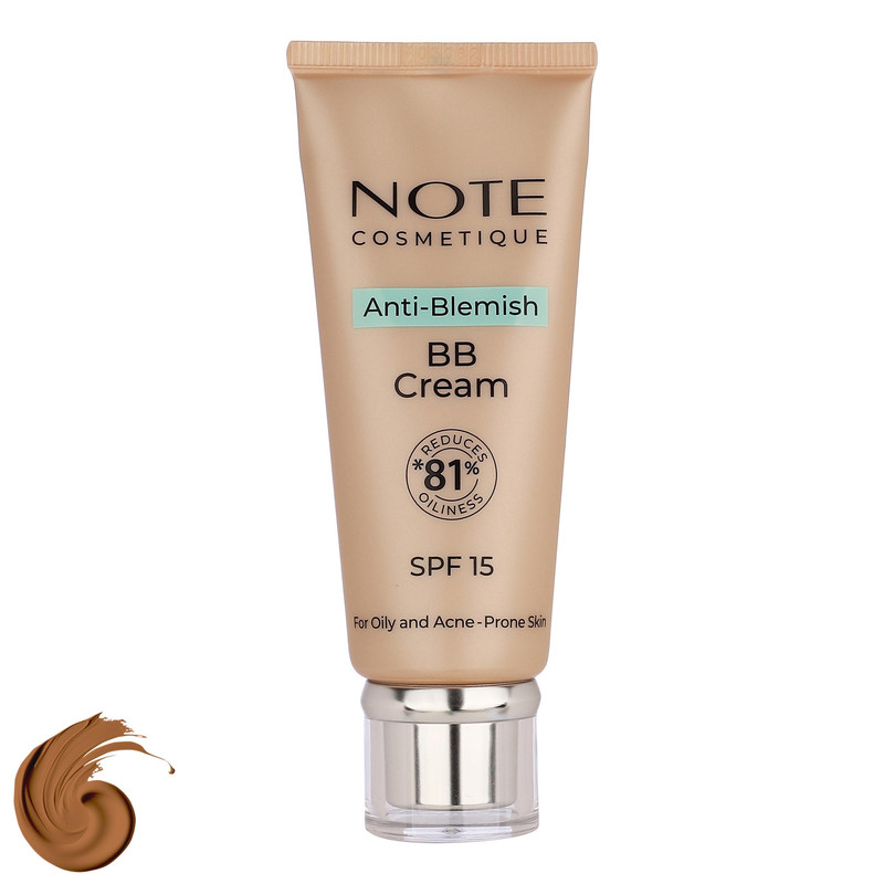 کرم پودر BB مایع spf 15 نوت مدل A-B شماره 03 مناسب برای پوست چرب حجم 30 میلی‌لیتر