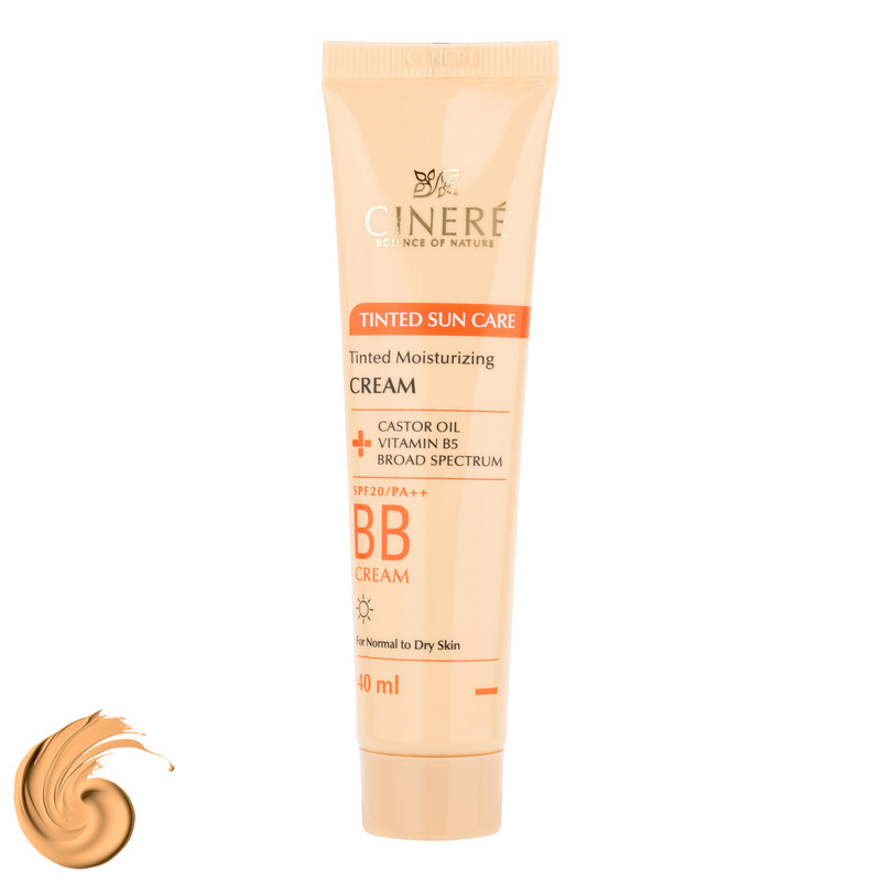 کرم پودر BB مایع SPF20 سینره مدل Castor شماره 01 مناسب برای انواع پوست حجم 40 میلی‌لیتر