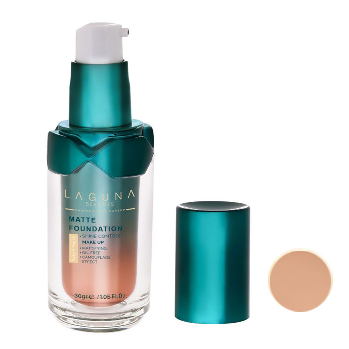 کرم پودر مایع لاگونا مدل MATTE شماره LMF01 مناسب برای پوست چرب و مختلط وزن 30 گرم