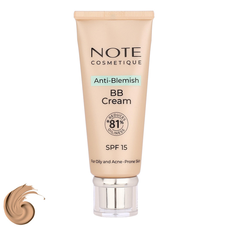 کرم پودر BB مایع spf 15 نوت مدل A-B شماره 04 مناسب برای پوست چرب حجم 30 میلی‌لیتر