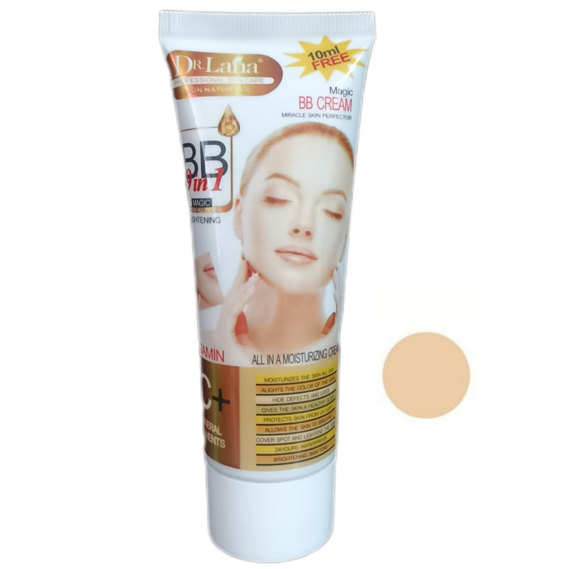 کرم پودر مایع SPF30 دکتر لانا مدل Magic شماره 01 مناسب انواع پوست حجم 60 میلی لیتر
