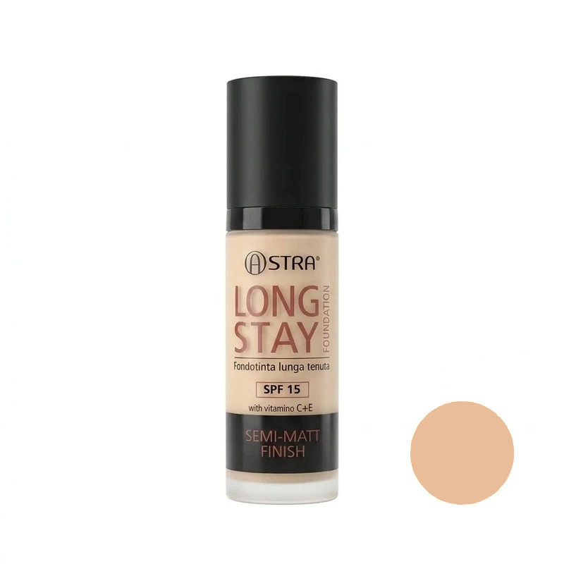 کرم پودر مایع SPF15 استرا مدل لانگ استایل شماره N01 مناسب برای انواع پوست حجم 30 میلی‌لیتر
