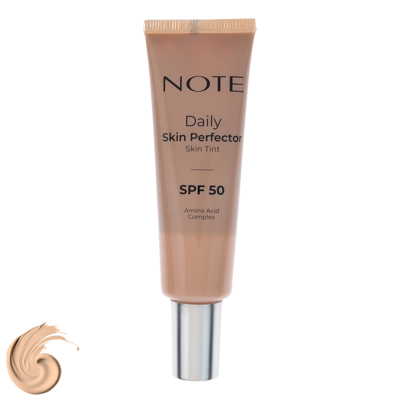 کرم پودر مایع SPF50 نوت مدل Skin Perfector شماره 100 مناسب انواع پوست حجم 30 میلی‌لیتر
