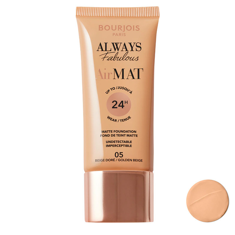 کرم پودر مایع SPF 10 بورژوآ مدل Always Fabulous شماره 05 مناسب انواع پوست حجم 30 میلی‌لیتر