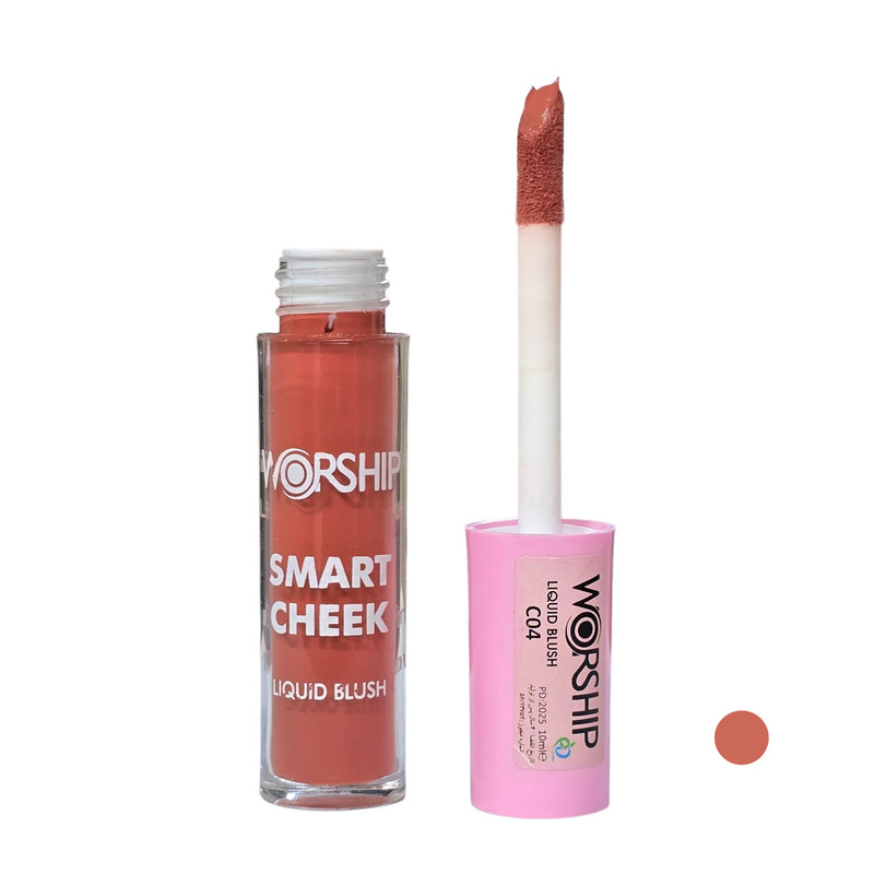 رژگونه مایع مات ورشیپ مدل SMART CHEEK شماره C04