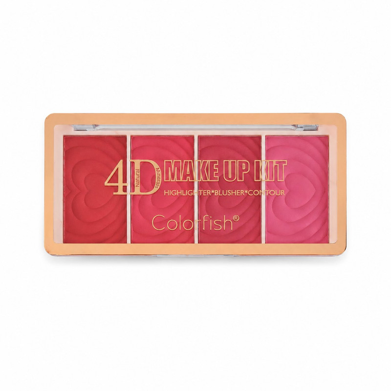 پالت رژ گونه مات کالرفیش مدل 4D شماره 2
