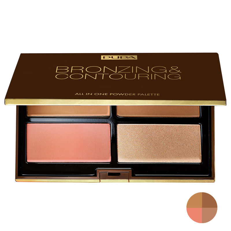 پالت کانتورینگ پوپا سری All In One Powder Palette شماره 002