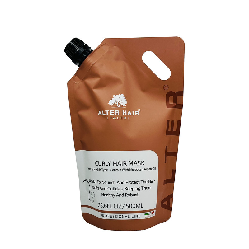 ماسک مو آلترهیر مدل CURLY مناسب برای موهای فر و مجعد، وزدار حجم 500 میلی لیتر