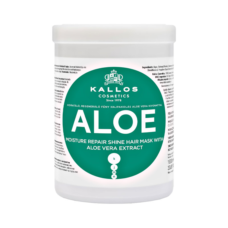 ماسک مو ترمیم کننده کالوس مدل ALOE مناسب برای انواع مو حجم 1000 میلی لیتر