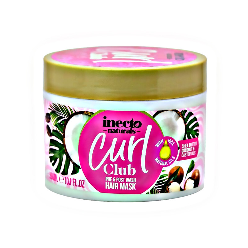 ماسک مو مرطوب کننده اینکتو مدل Curl Club مناسب برای مو حجم 300 میلی لیتر