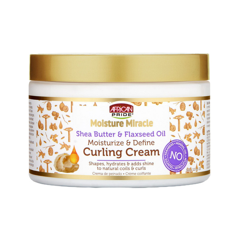 ماسک مو آفریکن پراید مدل Flaxseed Oil & Shea Butter حجم 340 میلی لیتر