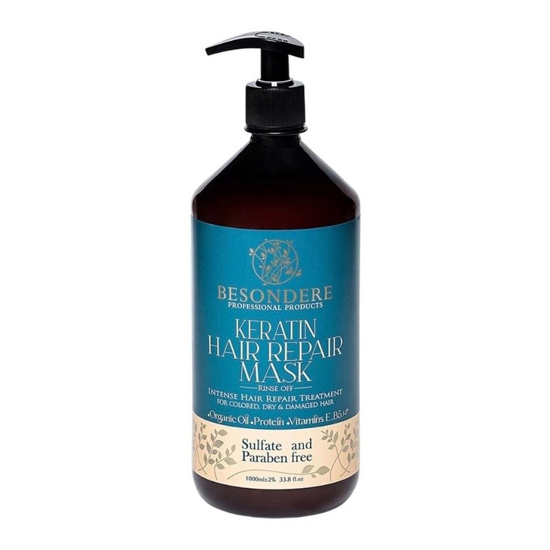 ماسک مو ترمیم کننده بیساندره مدل Professional مناسب برای موی های کراتین شده حجم 1000 میلی لیتر