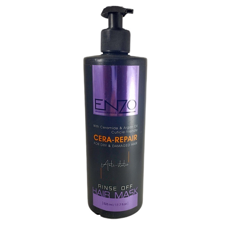 ماسک مو ترمیم کننده انزو مدل Cera-Repair مناسب برای موی آسیب دیده وخشک حجم 525 میلی لیتر