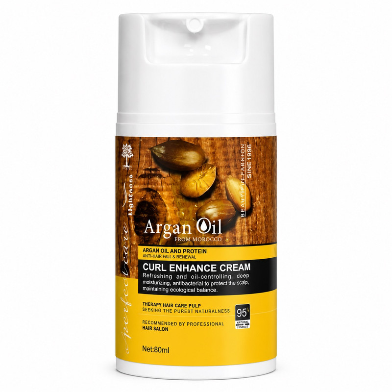 کرم مو تقویت کننده لایتنس مدل Argan Oil مناسب برای انواع مو حجم 80 میلی لیتر