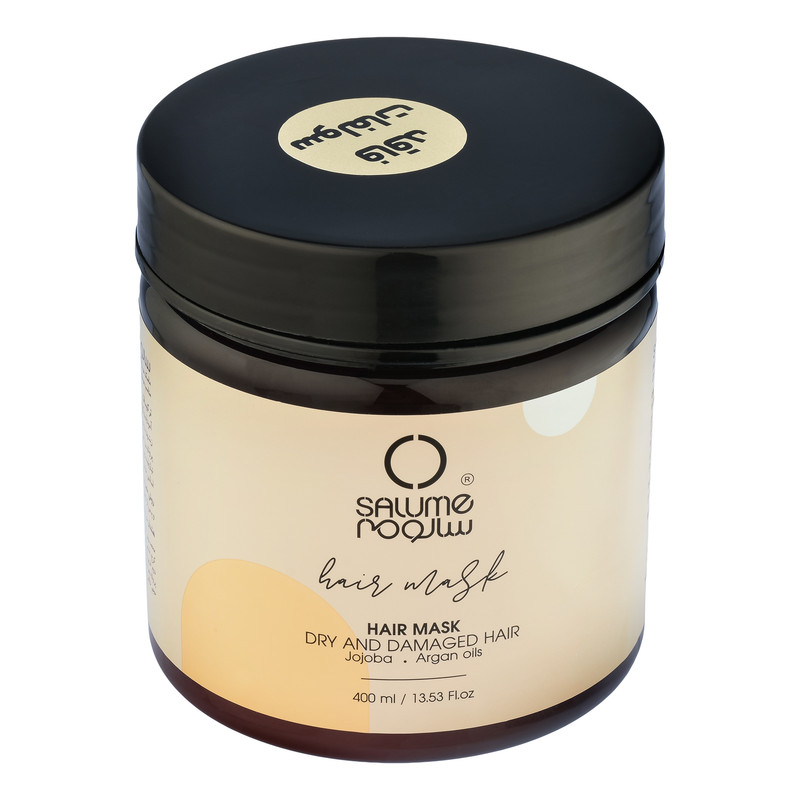 ماسک مو سالومه مدل Jojoba مناسب موهای خشک و آسیب دیده حجم 400 میلی لیتر