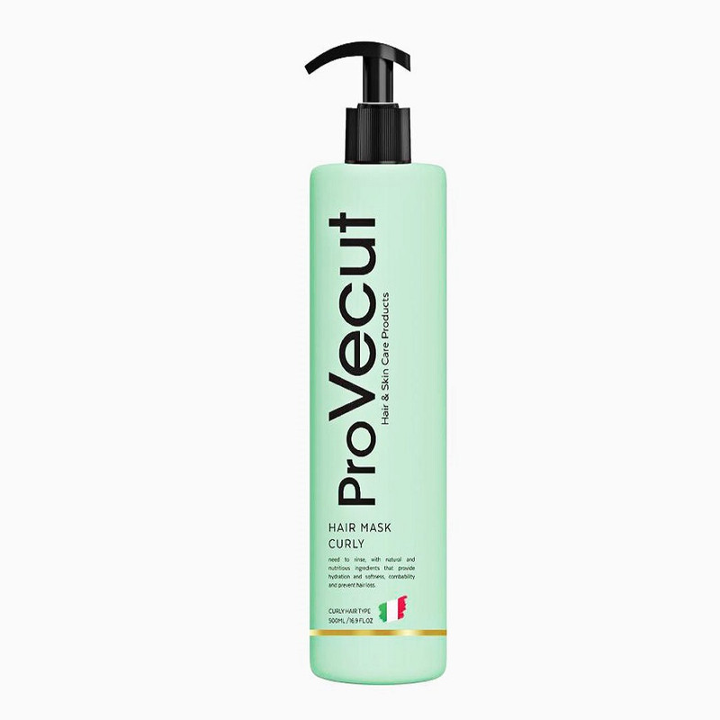 ماسک مو تقویت کننده پروویکات مدل Curly مناسب برای موهای فر و مجعد حجم 300 میلی لیتر