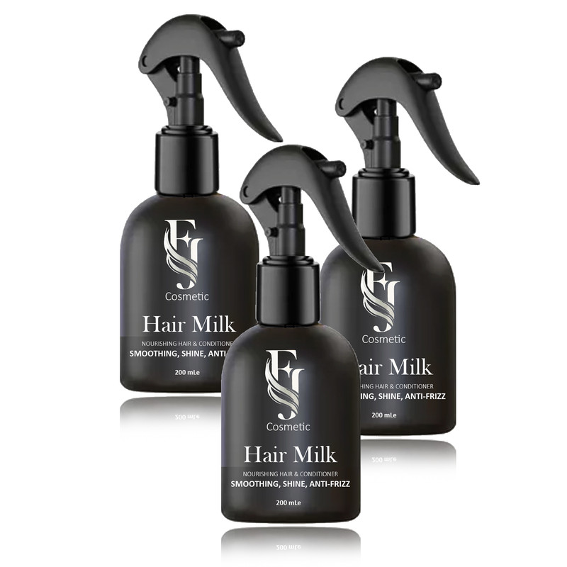 اسپری صاف کننده و ضد وز مو افجه مدل HAIR MILK03 حجم 200 میلی لیتر مجموعه 3 عددی