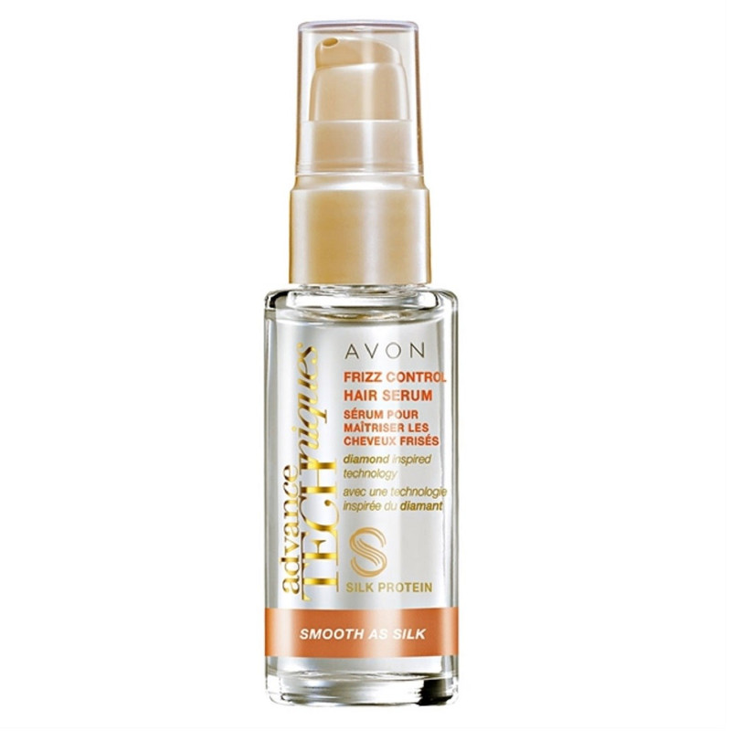 سرم مو آون مدل Advance Techniques Smooth as Silk Frizz Control Hair Serum حجم 30 میلی لیتر
