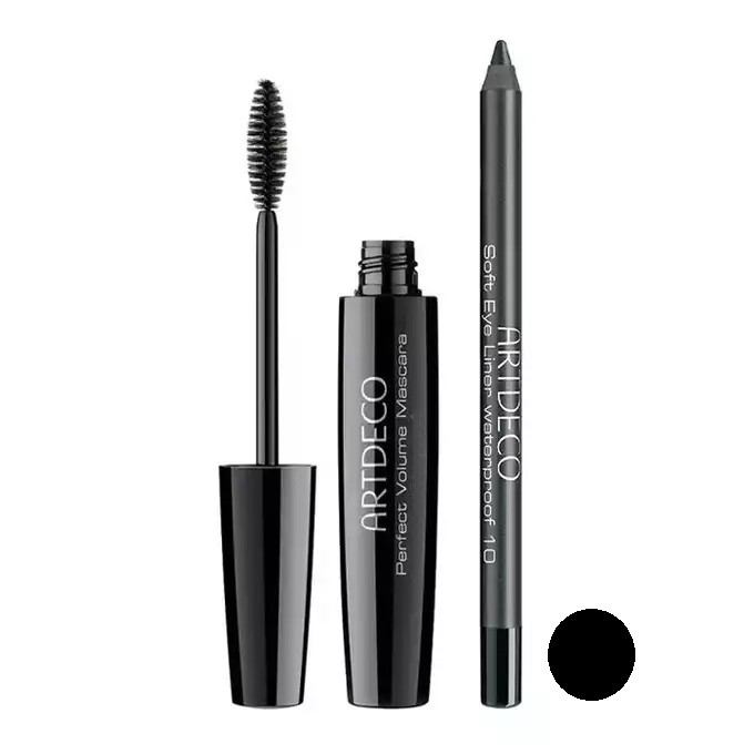 ریمل آرت دکو مدل volume-soft به همراه مداد چشم مدل 01