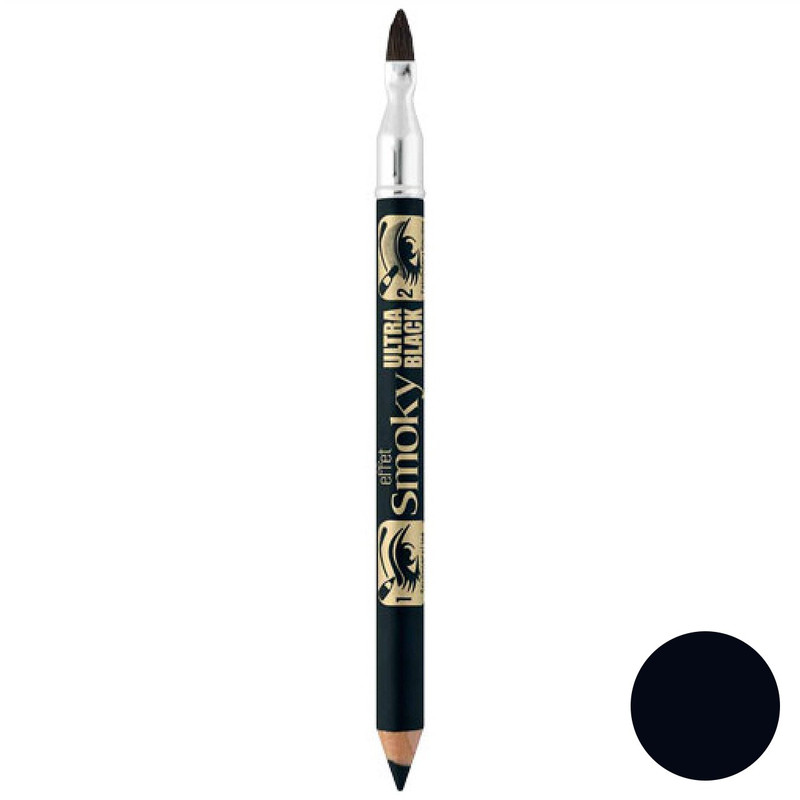 مداد چشم برس دار بورژوآ مدل Effet Smoky Ultra Black شماره 76
