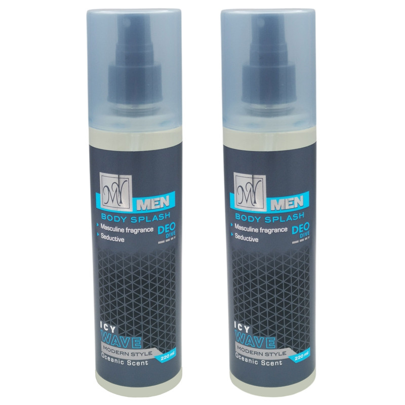بادی اسپلش مردانه مای مدل Icy Wave حجم 220 میلی لیتر مجموعه دو عددی