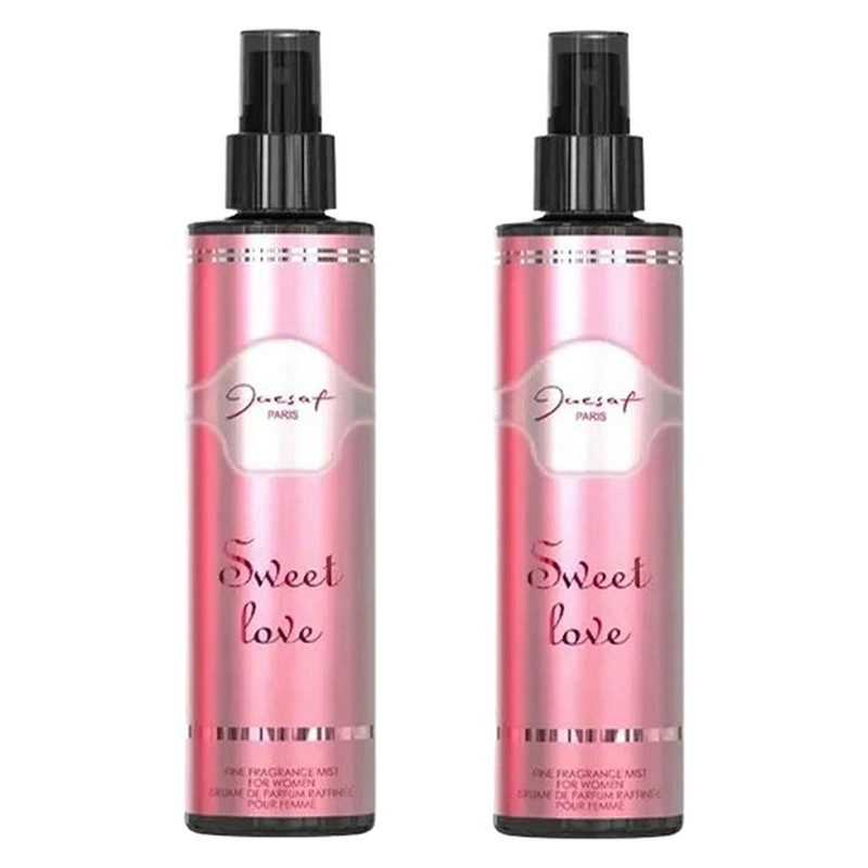 بادی اسپلش زنانه ژک ساف مدل Sweet Love حجم 200 میلی لیتر بسته 2 عددی