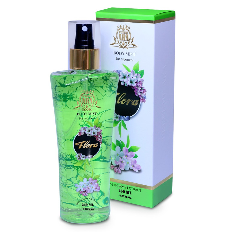 بادی میست زنانه پرفیوم آرا مدل FLORA حجم 250 میلی‌لیتر