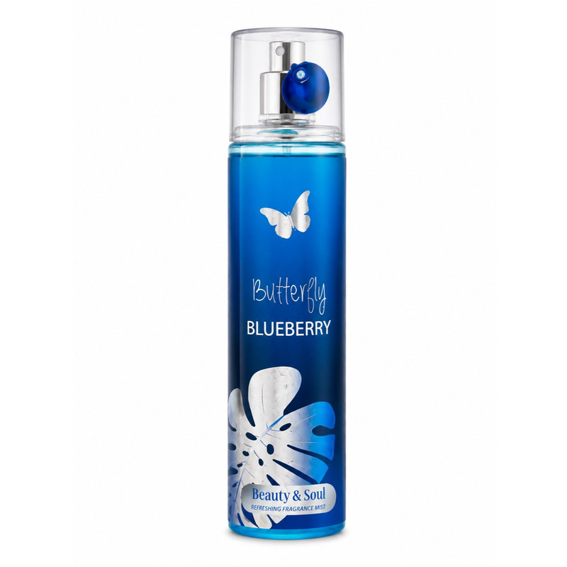 بادی اسپلش بیوتی اند سول مدل Butterfly Blueberry حجم 250 میلی‌لیتر