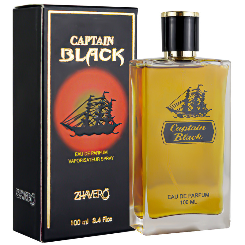 ادو پرفیوم مردانه ژاورو مدل captain black با رایحه گرم حجم 100 میلی لیتر