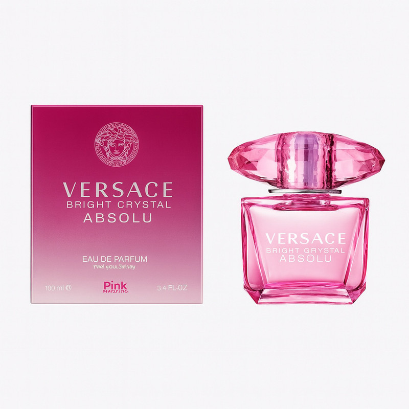 ادوپرفیوم زنانه پینک ویژوآل مدل VERSACE ABSOLU با رایحه گرم حجم 100 میلی‌لیتر