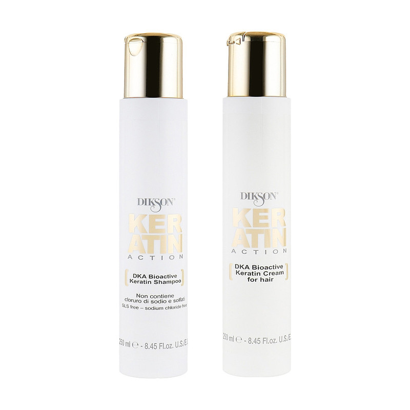 شامپو مو دیکسون مدل BioActive Keratin مناسب برای موهای کراتین شده حجم 250 میلی‌لیتر به همراه کرم مو دیکسون مدل BioActive Keratin مناسب موهای کراتین شده حجم 250 میلی‌لیتر