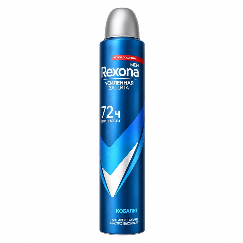 اسپری ضد تعریق مردانه رکسونا مدل Russ Cobalt Dry 72H حجم 200 میلی لیتر