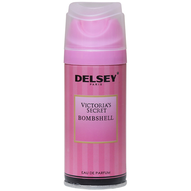 اسپری خوشبو کننده بدن زنانه دلسی مدل Victoria Secret Bombshell حجم 150 میلی لیتر