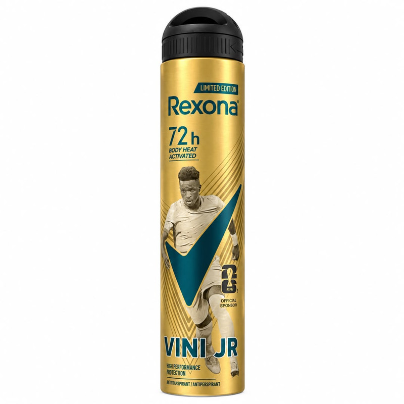 اسپری ضدتعریق رکسونا مدل Vini Jr Limited Edition حجم 200 میلی‌لیتر