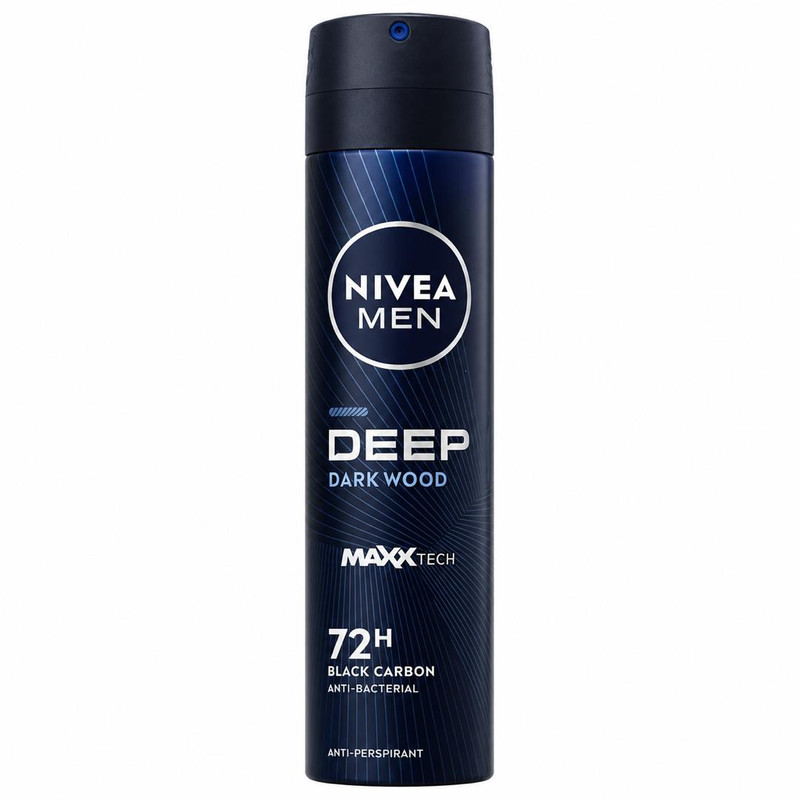 اسپری ضدتعریق مردانه نیوآ مدل 48H Deep Dark Wood حجم 200 میلی‌لیتر