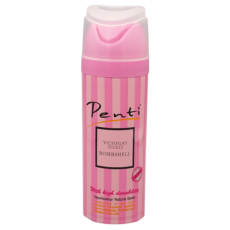 اسپری ضدتعریق زنانه پنتی مدل Victoriasecret bombshell حجم 200 میلی‌لیتر