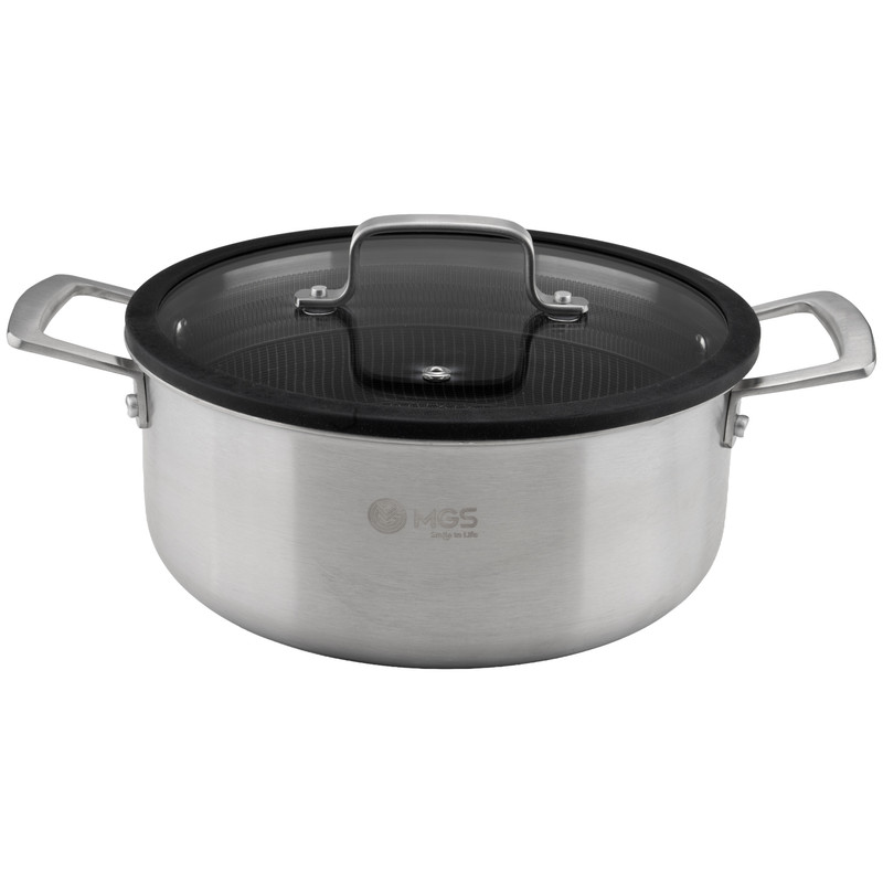 قابلمه استیل ام جی اس مدل کف لیزری PS3122 سایز 24