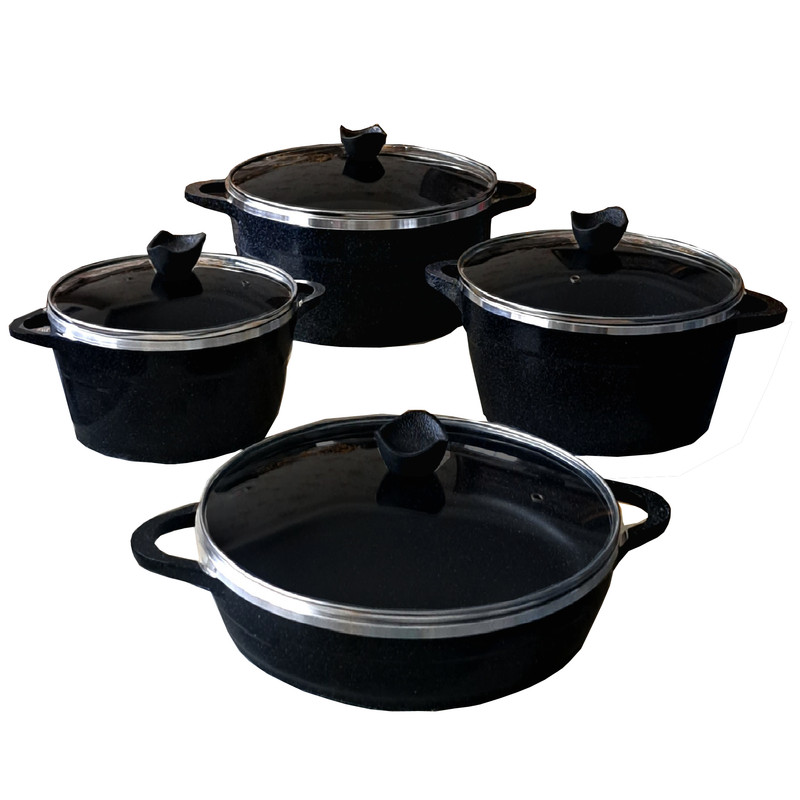 سرویس قابلمه چدنی 8 پارچه لایف استایل کد LS-110