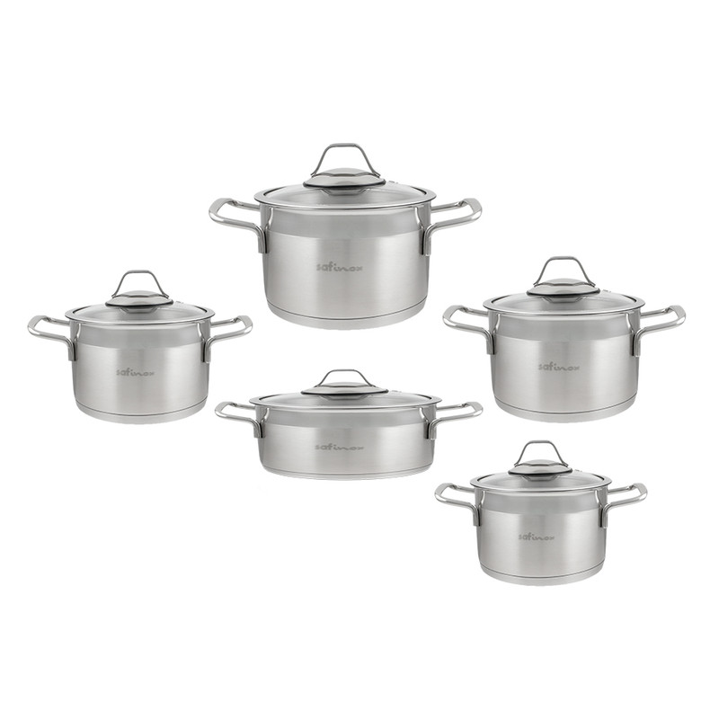 سرویس پخت و پز استیل 10 پارچه سافینوکس مدل sa-20