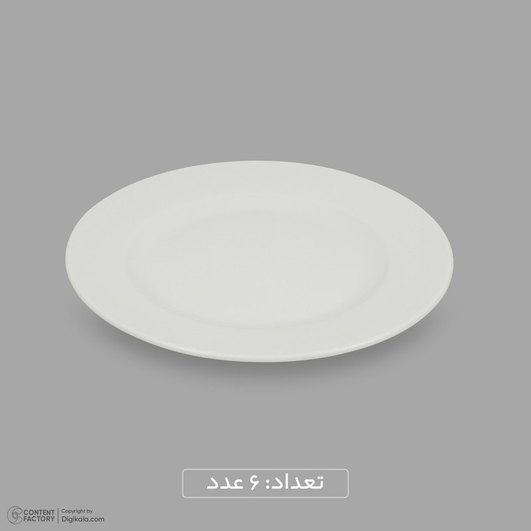 سرویس غذاخوری چینی 25 پارچه 6 نفره مقصود مدل دایره کد 001