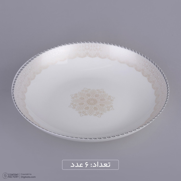 سرویس غذاخوری 26 پارچه دینو طرح دایره مدل هیدیکا