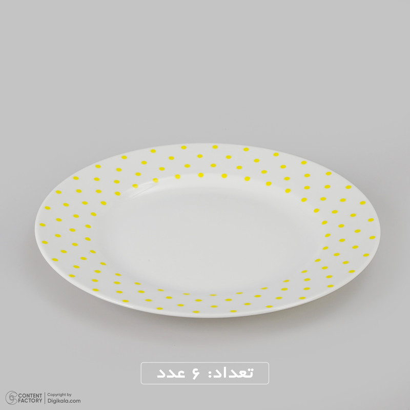 سرویس غذاخوری 28 پارچه چینی زرین ایران سری ایتالیا اف 28 مدل اسپاتی درجه عالی