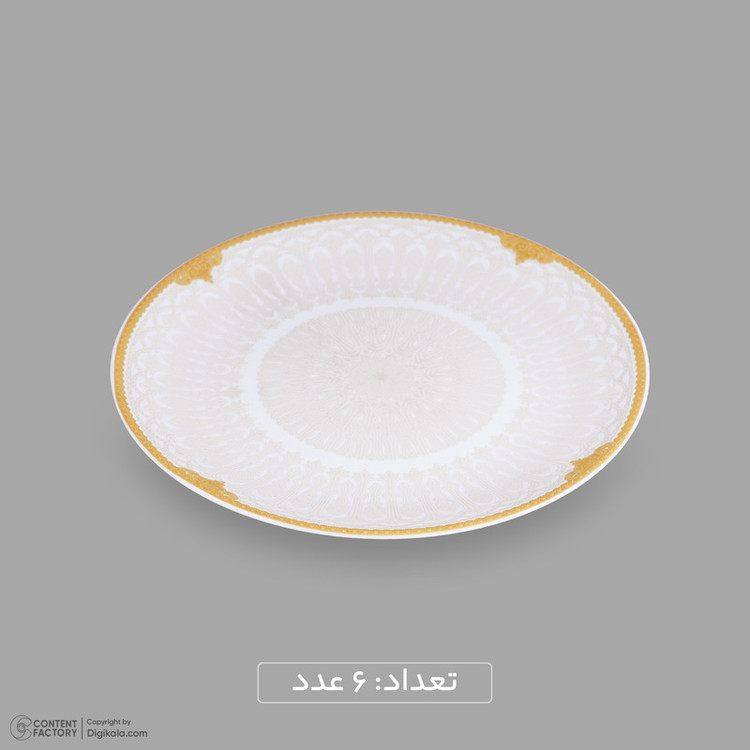 سرویس غذاخوری اوپال 26 پارچه 6 نفره دینو مدل گرد کلاسیک ورژن 3 دلینا