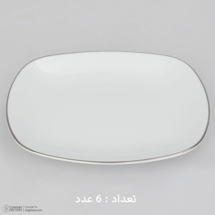 سرویس چینی 27 پارچه غذاخوری چینی زرین ایران سری کواترو مدل سمن درجه عالی
