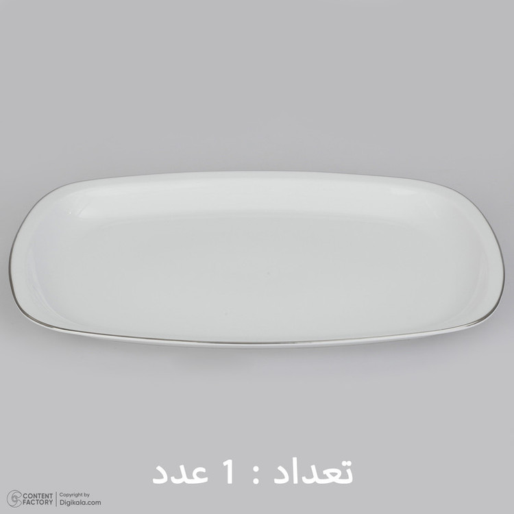 سرویس چینی 27 پارچه غذاخوری چینی زرین ایران سری کواترو مدل سمن درجه عالی
