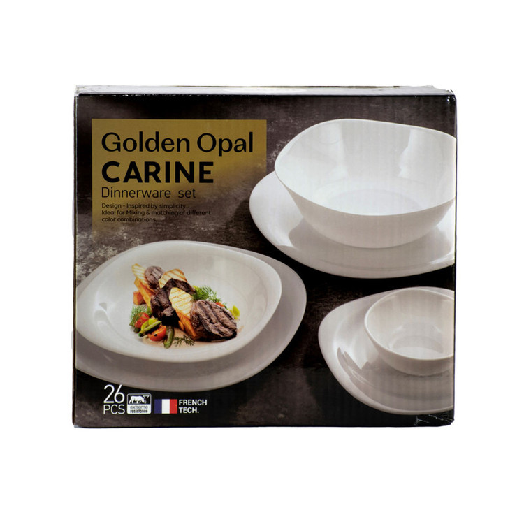 سرویس غذاخوری 26 پارچه گلدن اوپال مدل Carine