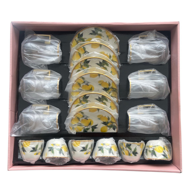 سرویس صبحانهخوری چینی 24 پارچه 6 نفره تویگار مدل Lemon