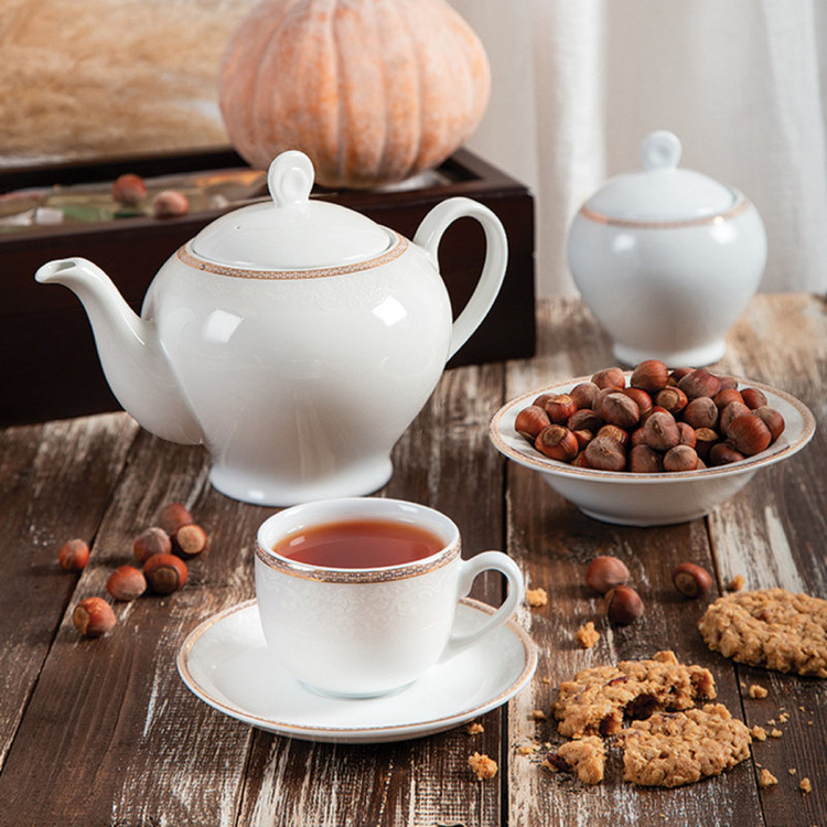 سرویس غذاخوری 102 پارچه چینی زرین ایران مدل ایتالیا اف ریوا درجه عالی